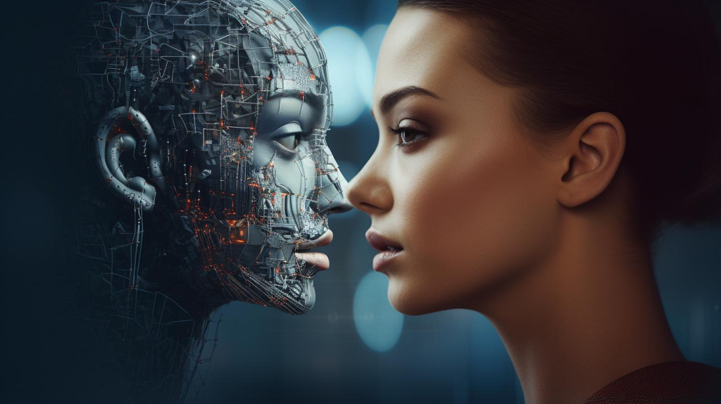 Person analysing a video call for signs of a deepfakes AI scam